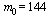 m[0] = 144