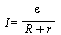 I = `/`(`*`(epsilon), `*`(`+`(R, r)))
