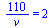 `+`(`/`(`*`(110), `*`(v))) = 2