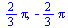 `+`(`*`(`/`(2, 3), `*`(Pi))), `+`(`-`(`*`(`/`(2, 3), `*`(Pi))))