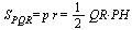 `and`(S[PQR] = `*`(p, `*`(r)), `*`(p, `*`(r)) = `+`(`*`(`/`(1, 2), `*`(QR, `*`(PH)))))