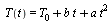 T(t) = `+`(T[0], `*`(b, `*`(t)), `*`(a, `*`(`^`(t, 2))))